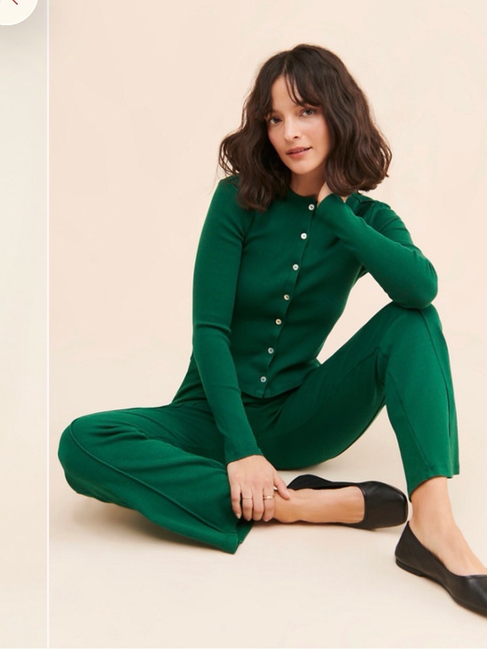 Donni Ribbed Kick Flare High Rise pant - Picture 3 of 9